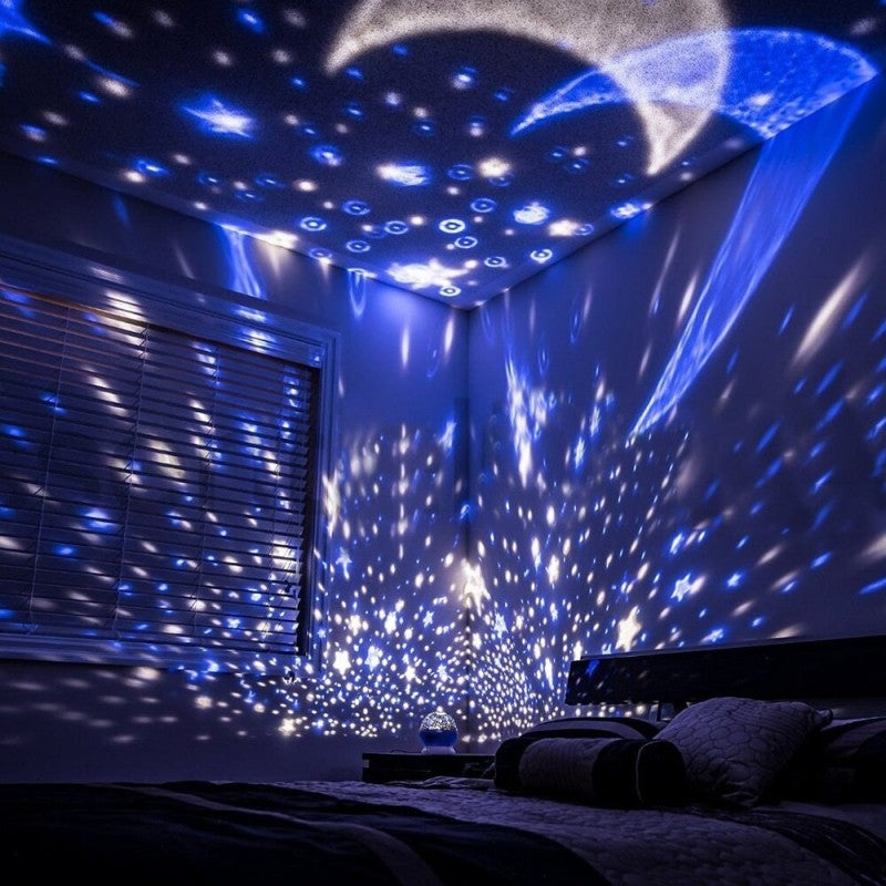 LEd Night Rotating Star lamp For Room