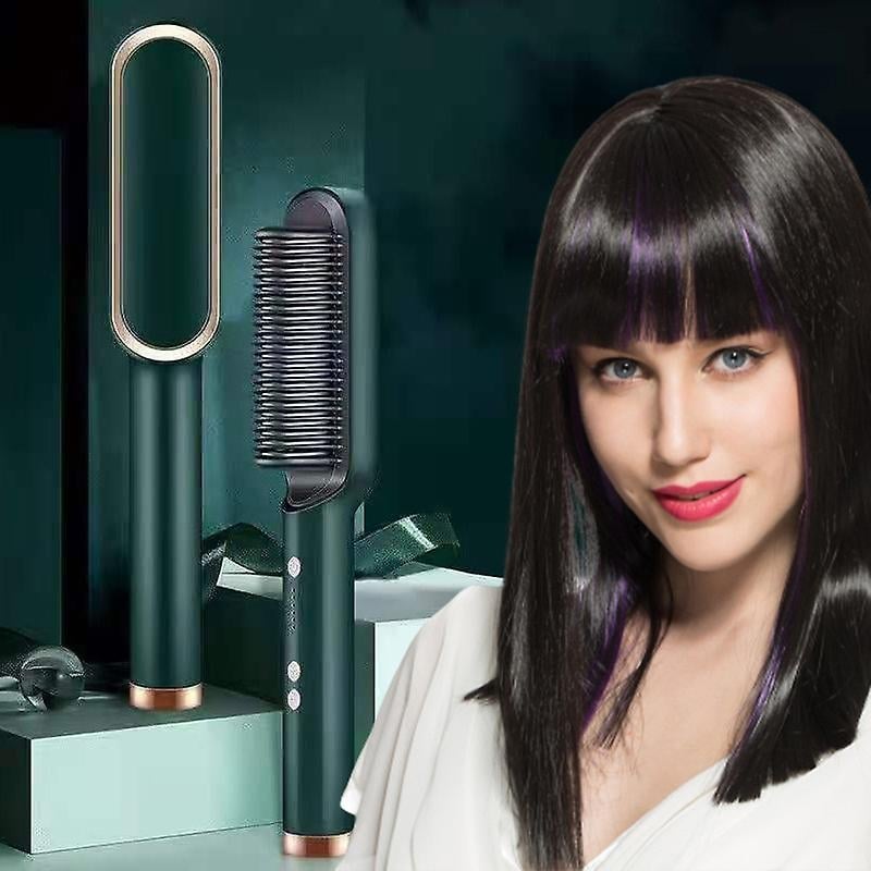 Comb Hair Straightener with Temperature Display
