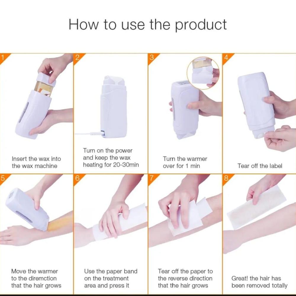 DEPILATORY WAX REFILL MACHINE WITH ROLL ON WAX