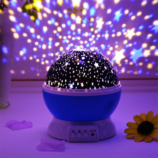 LEd Night Rotating Star lamp For Room