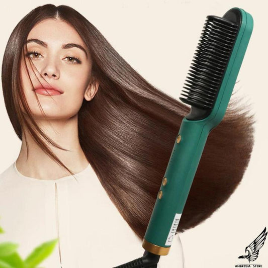 Comb Hair Straightener with Temperature Display